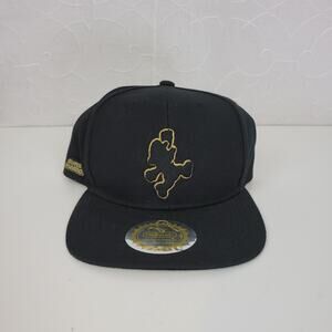 Controller Gear Mens Nintendo Super Mario Flat Bill Snap Back Hat Black